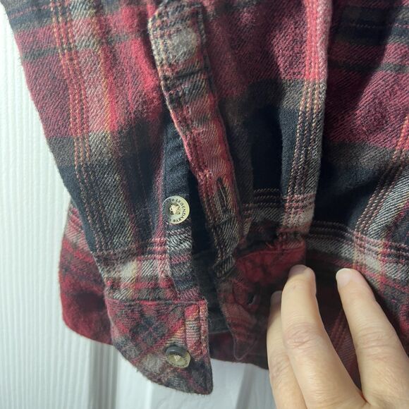 Legendary White Tails Flannel Shirt Women’s MD Red Black Check - Picture 6 of 15